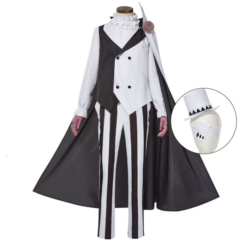 Anime Bungou chiens errants Nikolai Gogol Cosplay Costume Costume cape blanc noir uniforme Halloween vêtements de noël saison 4cosplay