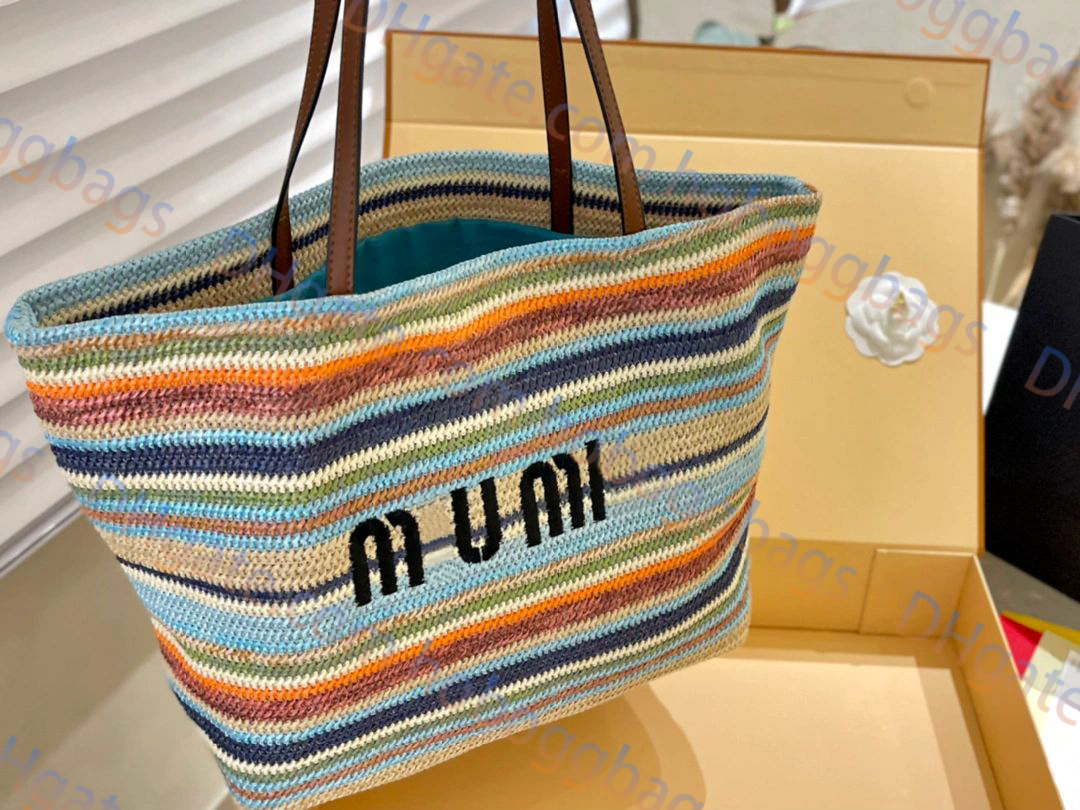 Bolsas de mão de designer de qualidade de alta qualidade Luxo high end artesanal Lafite grama tecido sacos de ombro Moda feminina totes Fanny sacos Besigner saco Pochette Beach Bags