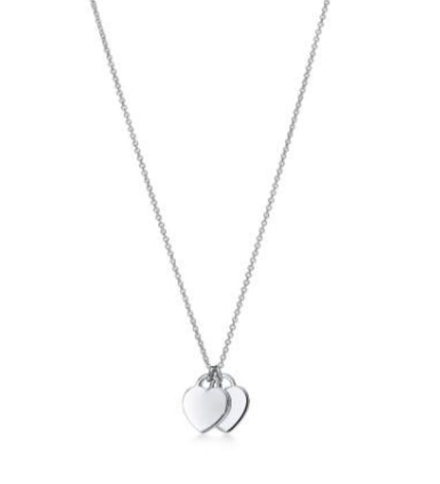 T GG 925 collier en argent sterling pendentif colliers bijoux féminins artisanat exquis avec coeur bleu classique officiel Bracelet de créateur de luxe + cartes de boîte