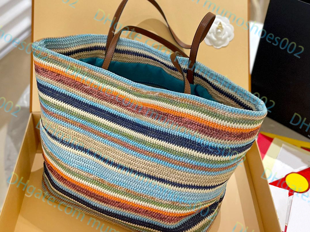 Üst Marka Kalitesi Tasarımcı El Çantaları Yüksek Uçlu El Yapımı Lafite Çim Dövme Dokuma Omuz Çantaları Moda Kadınlar Tavalar Fanny Çantalar Besigner Çantalar Pochette Beach Bags