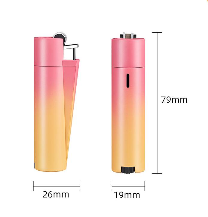 Briquet à Jet de torche à Double feu, 6 couleurs, métal gonflable sans gaz, cigare Butane, briquets coupe-vent, accessoires pour outils de fumage