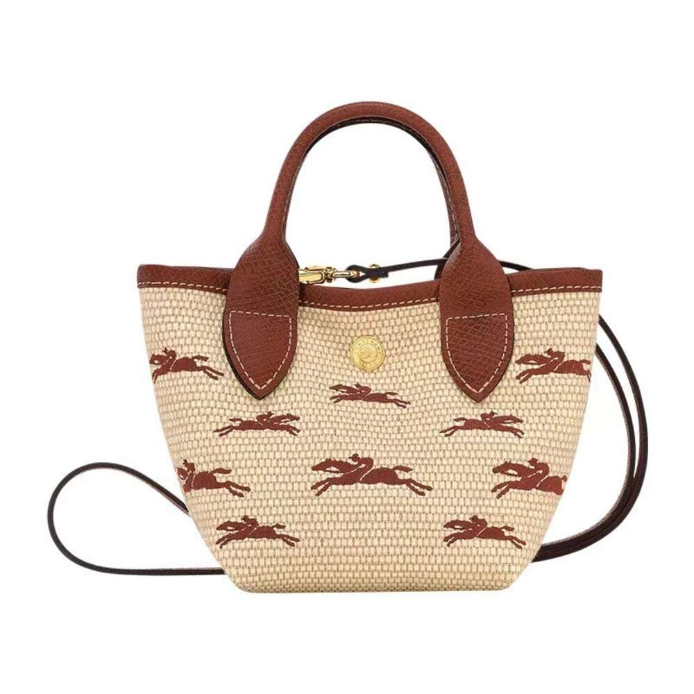 Factory wholesale Longchammp bags 2024 New Womens Bag Longxiang Woven Handheld One Shoulder Crossbody Bag Straw Woven Bag High Quality