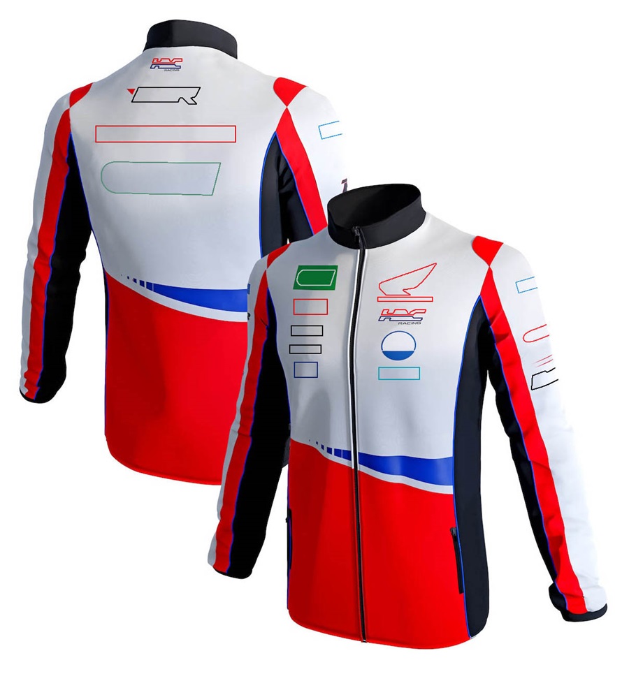 Moto Team 2023 Full Zip Up Hoodie Kurtka motocyklowy zawodnik Windproof SoftShell Kurtka wyścigowa Casual Hand's Windbreaker Kurtka