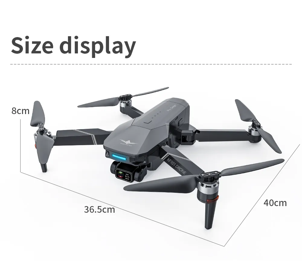 KF101 MAX-S Drone Professional z aparatem 4K 5 km Wi-Fi 500 m wysokość EIS 3-osiowy Gimbal FPV Jaskowiste Jaszynka RC GPS Dron