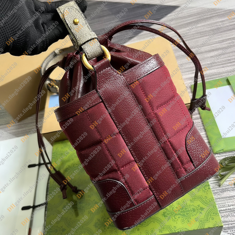 Ladies Fashion Casual Designe Luxury Bucket Bag Tote Crossbody Messenger Bag Shoulder Bags Handbag TOP Mirror Quality 752583 Pouch Purse