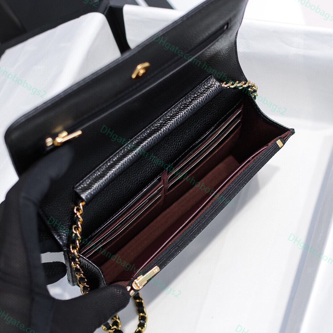 luxury designer cross body shoulder bags metal chain gold silver women handbag genuine leather bag flip cover Clutch Bags fashion cross body woc pouch