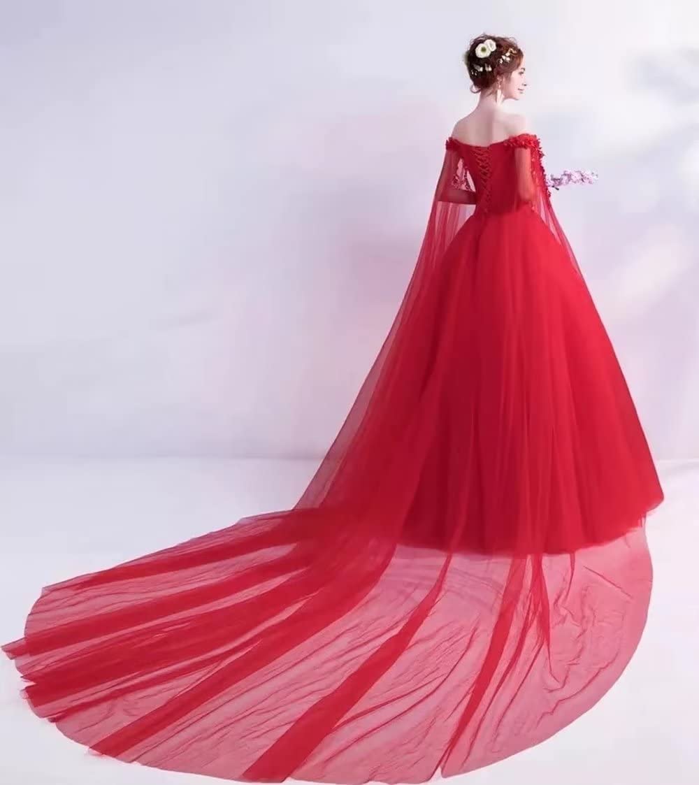 Dames off-the-shoulder maskerade gezwollen jurk lange baljurken Quinceanera gotische jurk Sweet 16