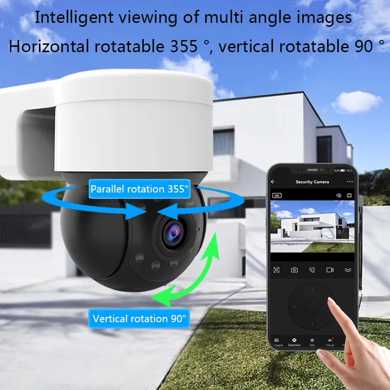 Ao ar livre à prova dwireless água sem fio 1080p 2mp câmera tuya vida inteligente de segurança em casa ptz ip zoom dome câmeras cctv vigilância vídeo