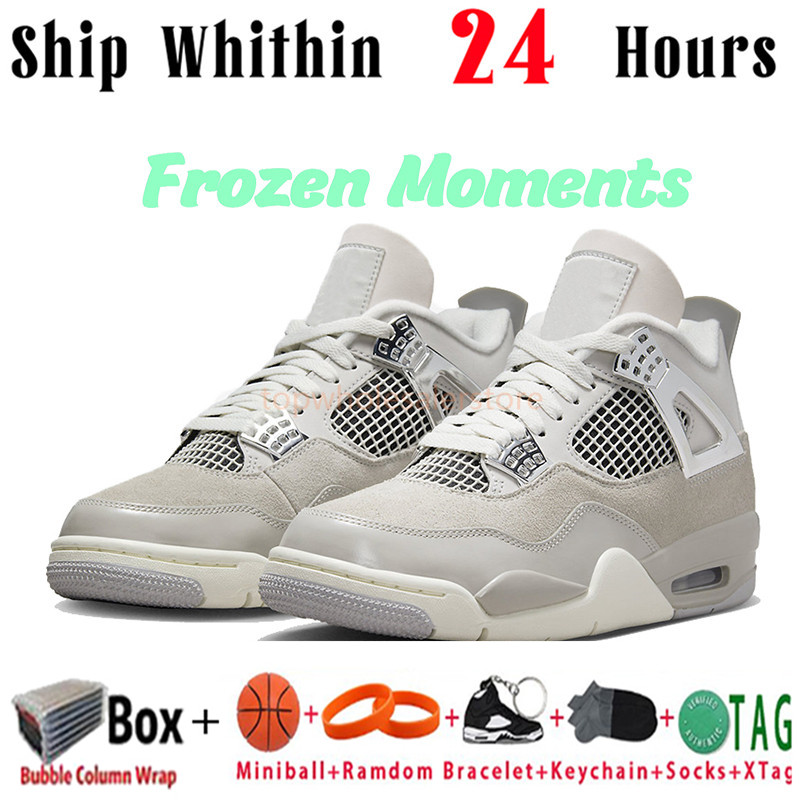 Con caja 4 zapatos de baloncesto hombres mujeres 4s cemento rojo militar gato negro trueno pino verde momentos congelados artesanía phioton polvo universidad para hombre zapatillas deportivas zapatillas de deporte