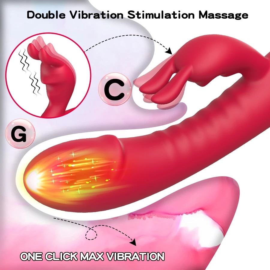 Powerful Rabbit Vibrator Dual Motor G-spot & Clitoris Stimulator_voghion.com