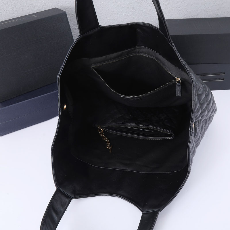 Icare Maxi Designer Tote Bag Pelle di agnello trapuntata Vera pelle Moda Shopping di grande capacità Borse a spalla casual di lusso Borsa da donna Borsa da uomo Borsa da uomo