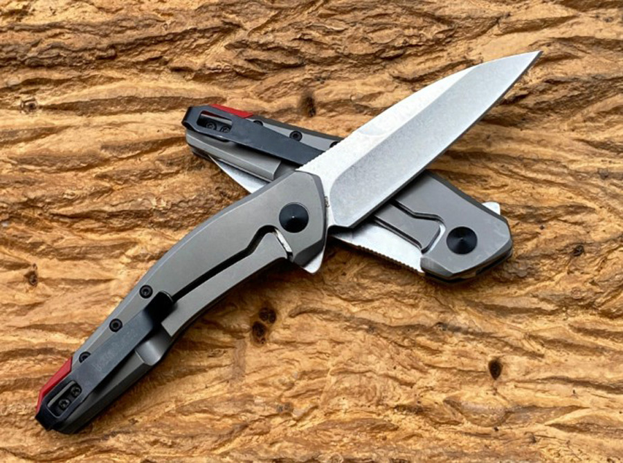 Nieuwe KS1415 Assisted Flipper Zakmes 8Cr13Mov Satin Blade Rvs Handvat Snelle Open EDC Zakmessen met Doos