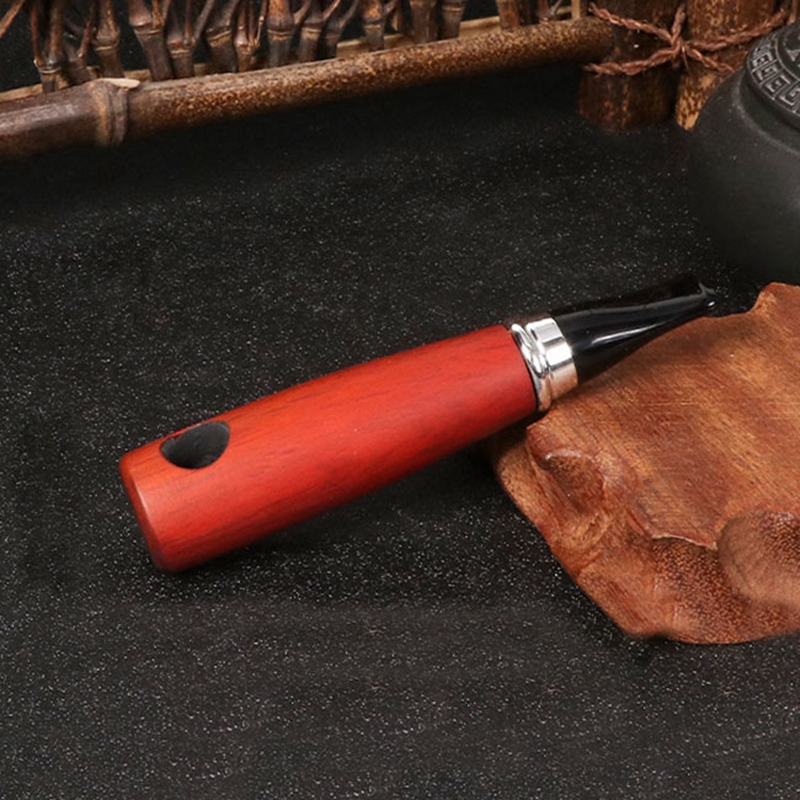 New Style Colorful Natural Wood Smoking Handpipes Herb Tobacco Filter Cigar Mouthpiece Tips Portable Innovative Removable Cigarette Hand Holder Pipes