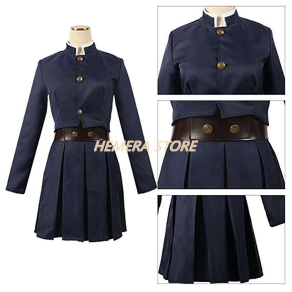 Kugisaki nobara cosplay traje jujutsu kaisen cosplay traje anime uniforme peruca tatuagem adesivos terno vestidos de halloween womencosplay