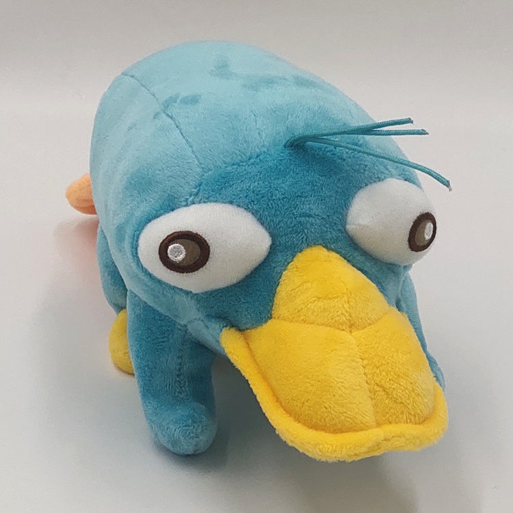 Schattige nieuwe pop Blauwe vogelbekdier pluche pop eend speelgoed huisdier pop kindercadeau