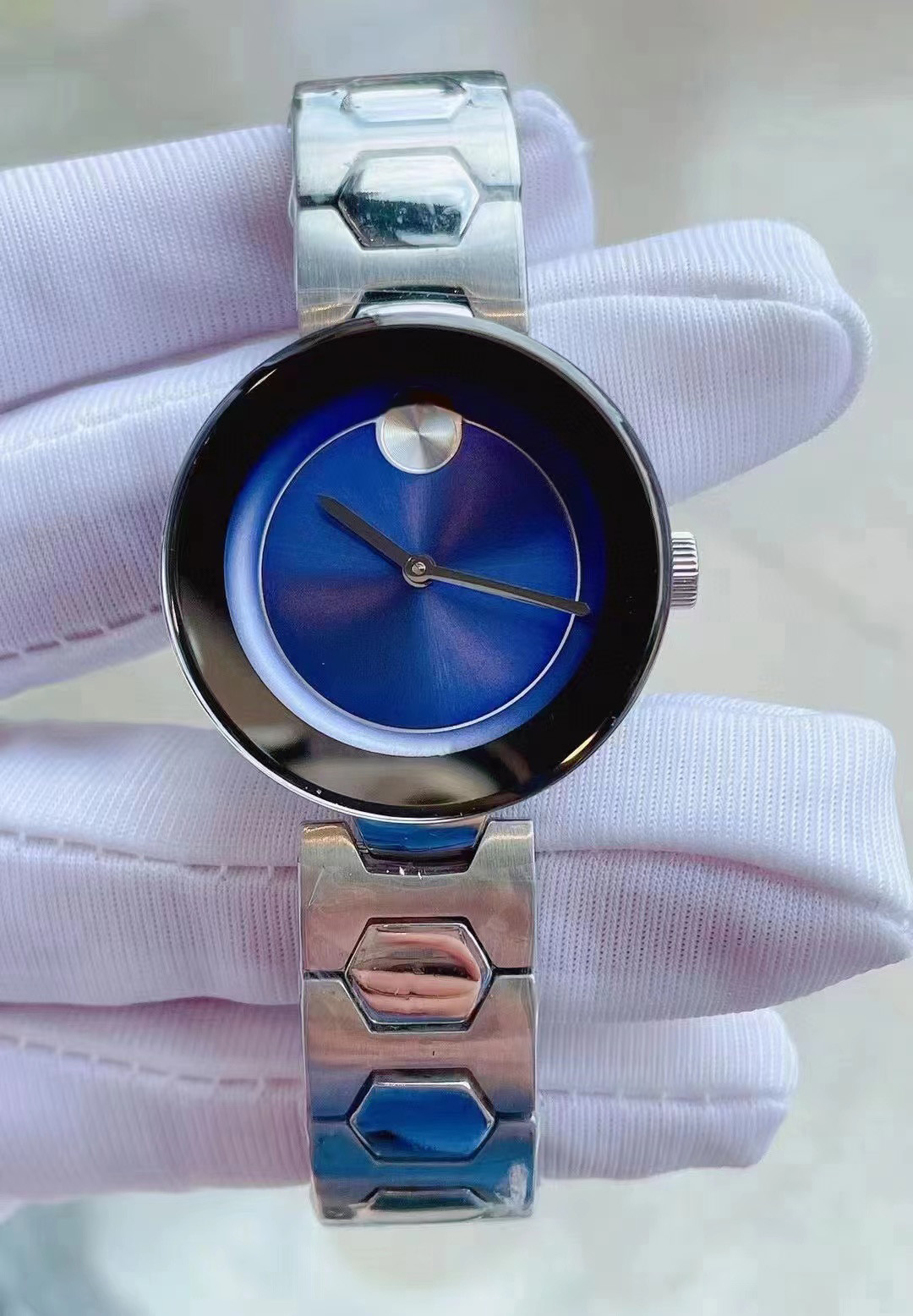 Montre de créateur pour hommes et femmes, à Quartz, batterie, acier inoxydable, verre saphir, étanche, pour Couple