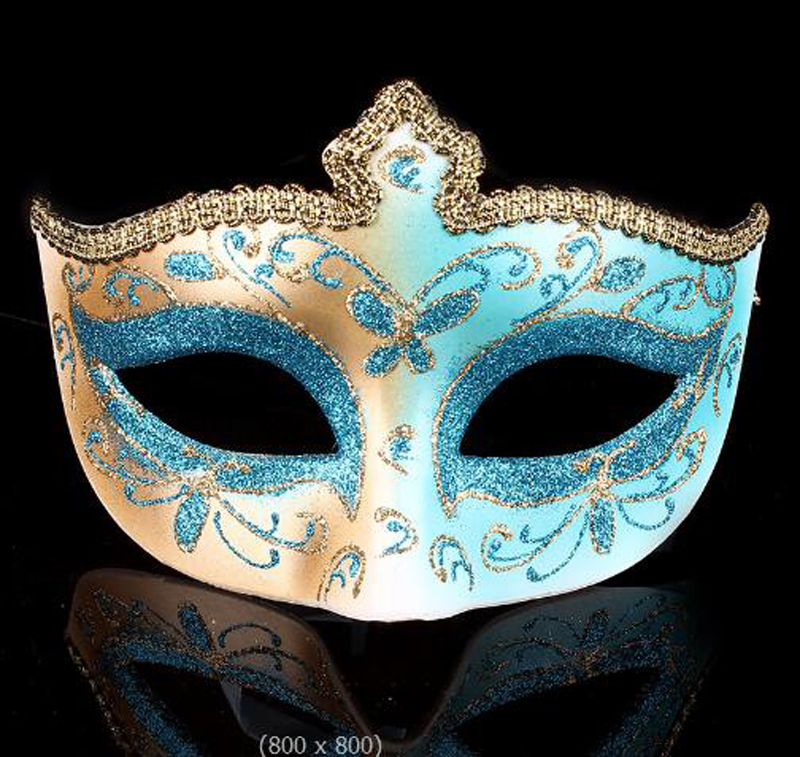 Partymasken Halbgesicht Frauen Venetischer Theater Make -up Ball Spitze Maskerade Maske mit Bells Mardi Gras Party Ball Halloween Neujahr Weihnachts -Weihnachts -Cosplay -Maske