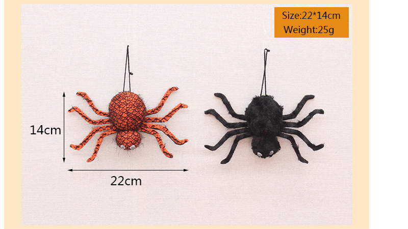 Halloween Supplies Fabric Simulation Spider Hanging Halloween Party Decoration