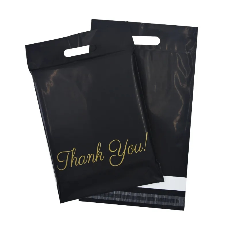 wholesale Thank You Storage Bags Logistics Packaging Courier Bag Shopping Transport Mylar Postal Business Mailers