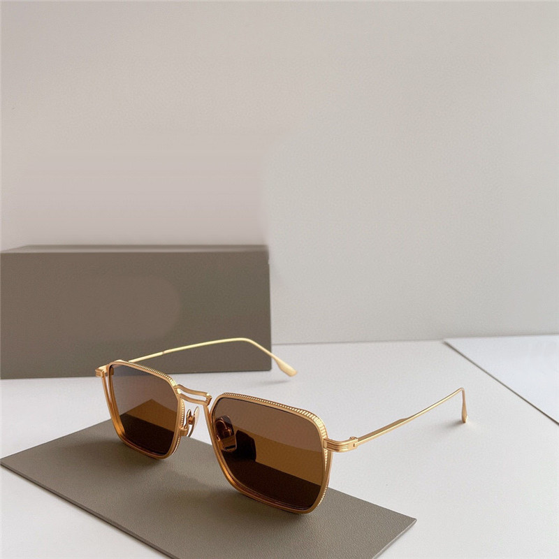 Neues Modedesign, quadratische Sonnenbrille X125, sehr detaillierter Metallrahmen, Retro, einfacher und beliebter Stil, Outdoor-UV400-Schutzbrille, Top-Qualität