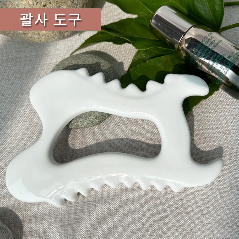 100% Ceramic Scraping Guasha Board Full Body Massage Facial Gua Sha Tool Acupoint Massager Handheld Beauty Skincare