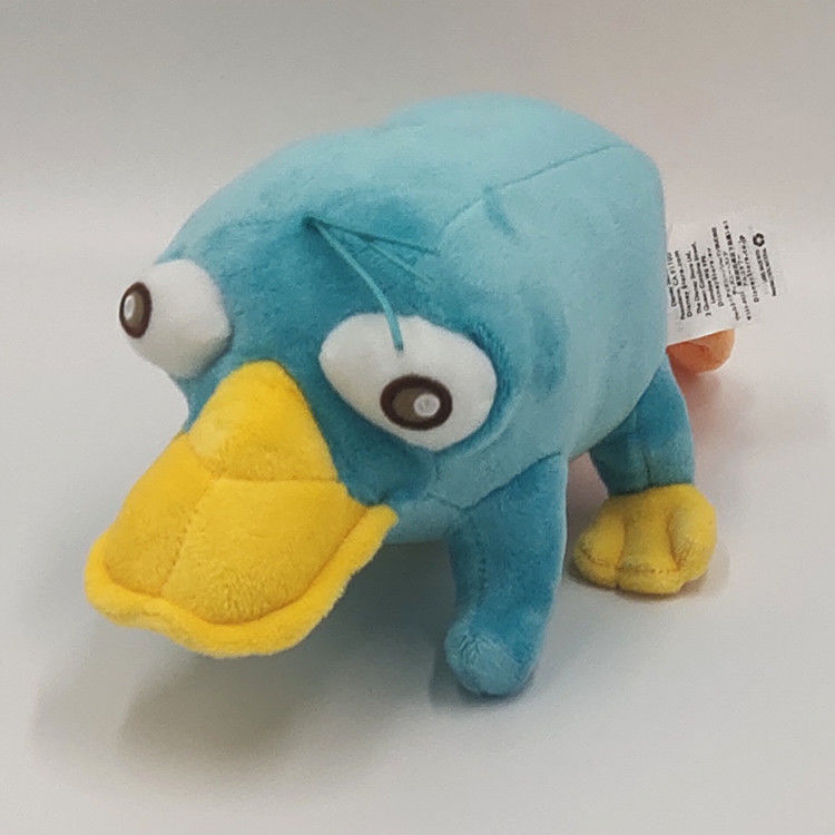 Schattige nieuwe pop Blauwe vogelbekdier pluche pop eend speelgoed huisdier pop kindercadeau