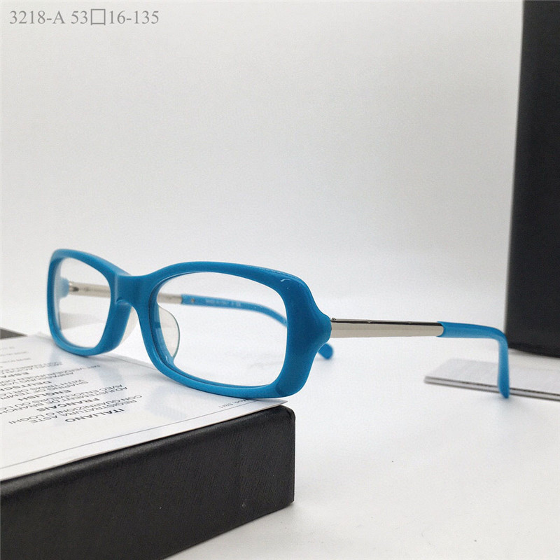 New fashion design optical glasses 3218-A small square frame acetate temples men and women eyewear simple popular style clear lenses eyeglasses top quality