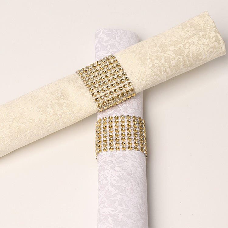 Gold Napkin Rings Wedding Table Decorations European Hollow Napkin Rings