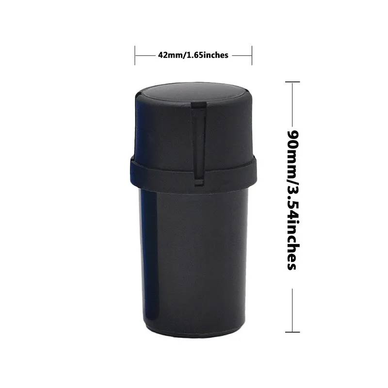 Plasttobak Spice Grinder Vanilla Grinder Grinder Rökning 42 mm diameter 10 bitar av tobaksröktillbehör Gratis frakt