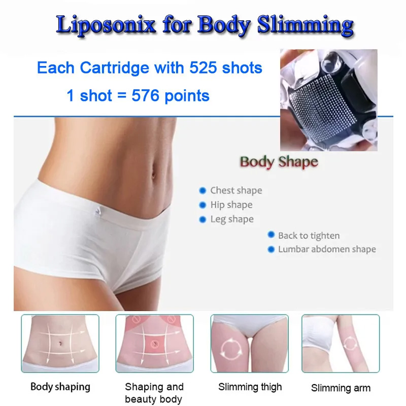 Professional HIFU high intensity focused ultrasound Liposonix fat removal cellulite reduction Lipo machine face & body treatment