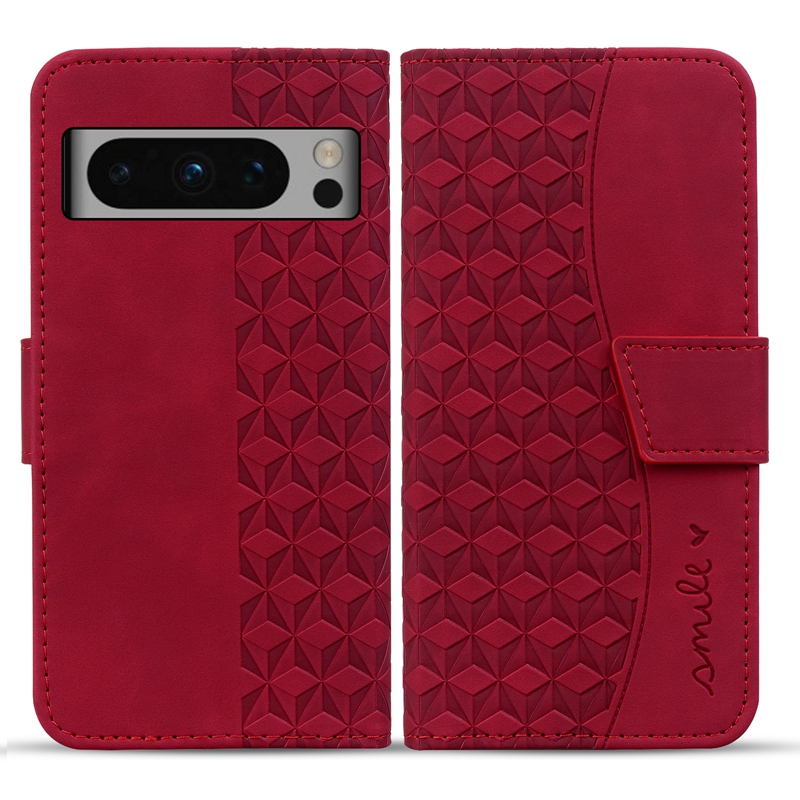 Custodie a portafoglio in pelle PU Samsung S23 FE Ultra S22 Plus A24 A25 A34 A54 A33 A53 A23 A32 A14 A13 Google 8A 8 Pro 7 7A Impronta Cube Square ID Card Slot Holder Flip Cover Pouch