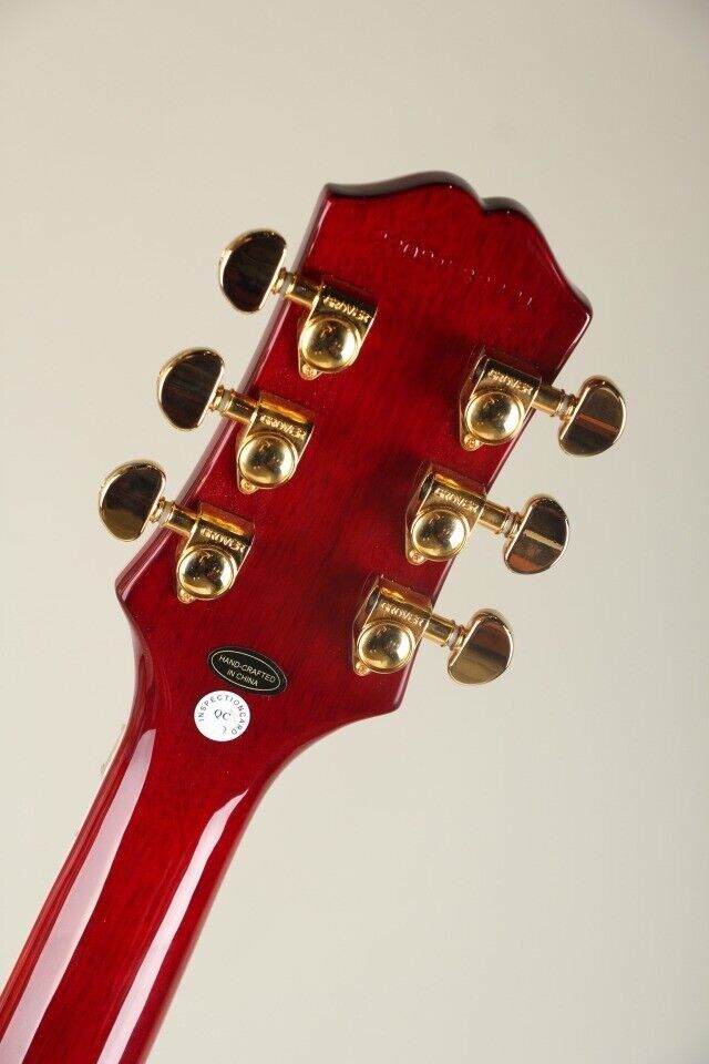 Alex Lifeson Paul Custom Axes Ruby linkerhand elektrische gitaar