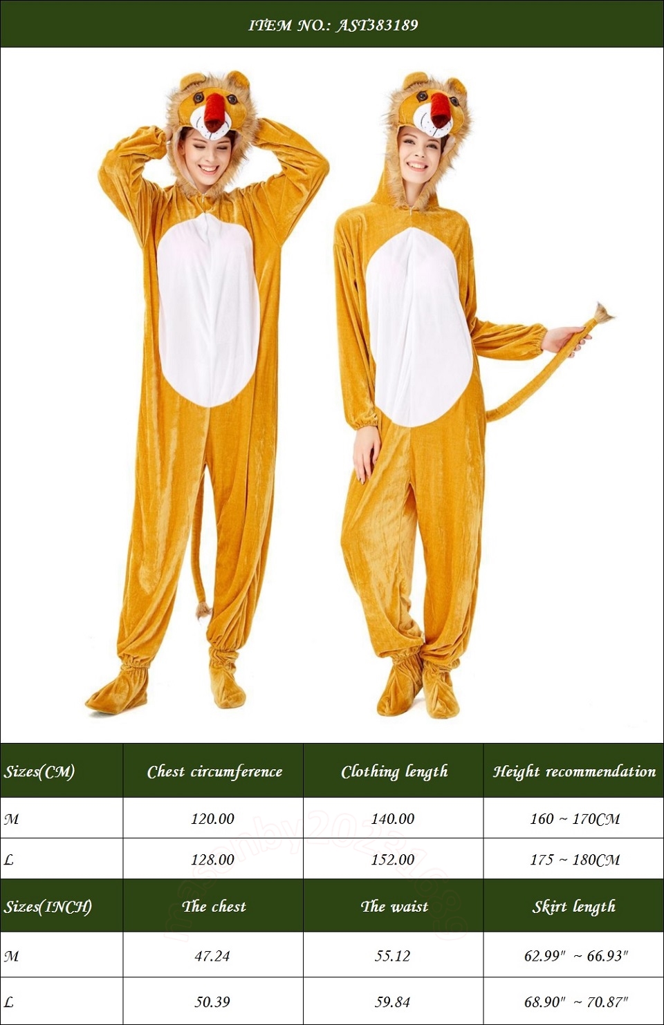Ny ankomst Naughty Lion Halloween Costume Animal Cosplay Party för scenprestanda
