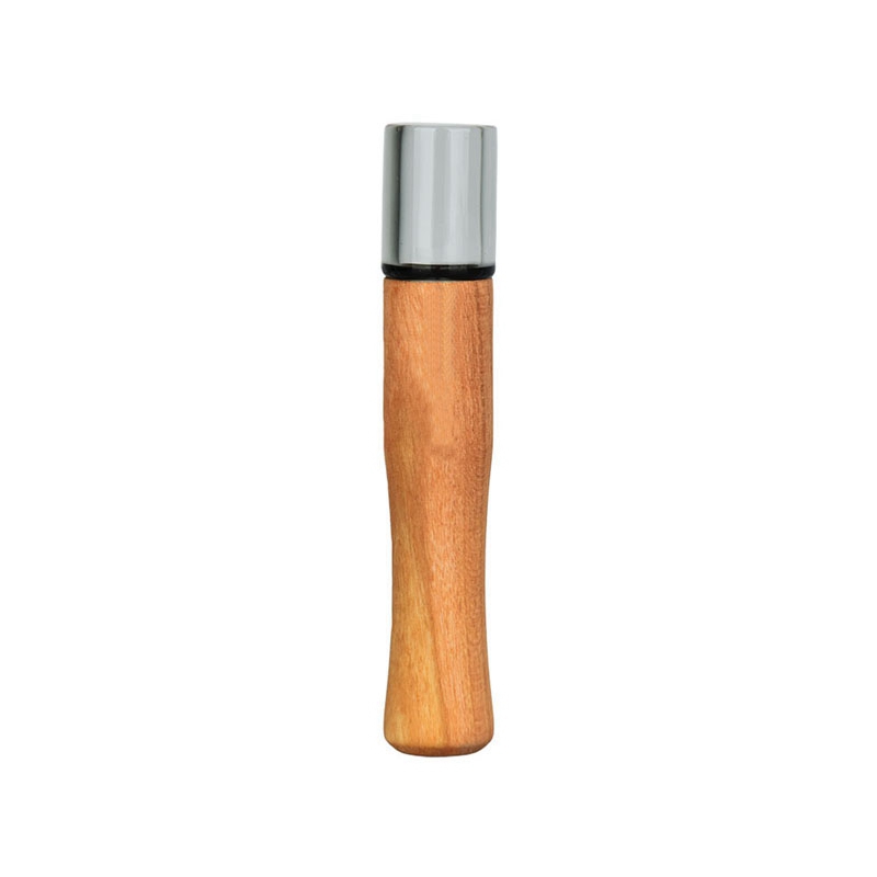 Latest MINI Colorful Natural Wood Dugout Pipes Dry Herb Tobacco Filter Glass Handpipes Cigarette Holder Portable Smoking Catcher Taster Bat One Hitter Hand Tube DHL