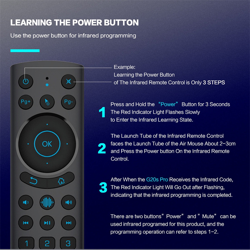 G20S Pro G20BTS Plus G20S Voice Remote Control 2.4GHz Wireless Mini Keyboard Air Mouse Gyro for Android TV Box H96 MAX X96 MINI with retail box