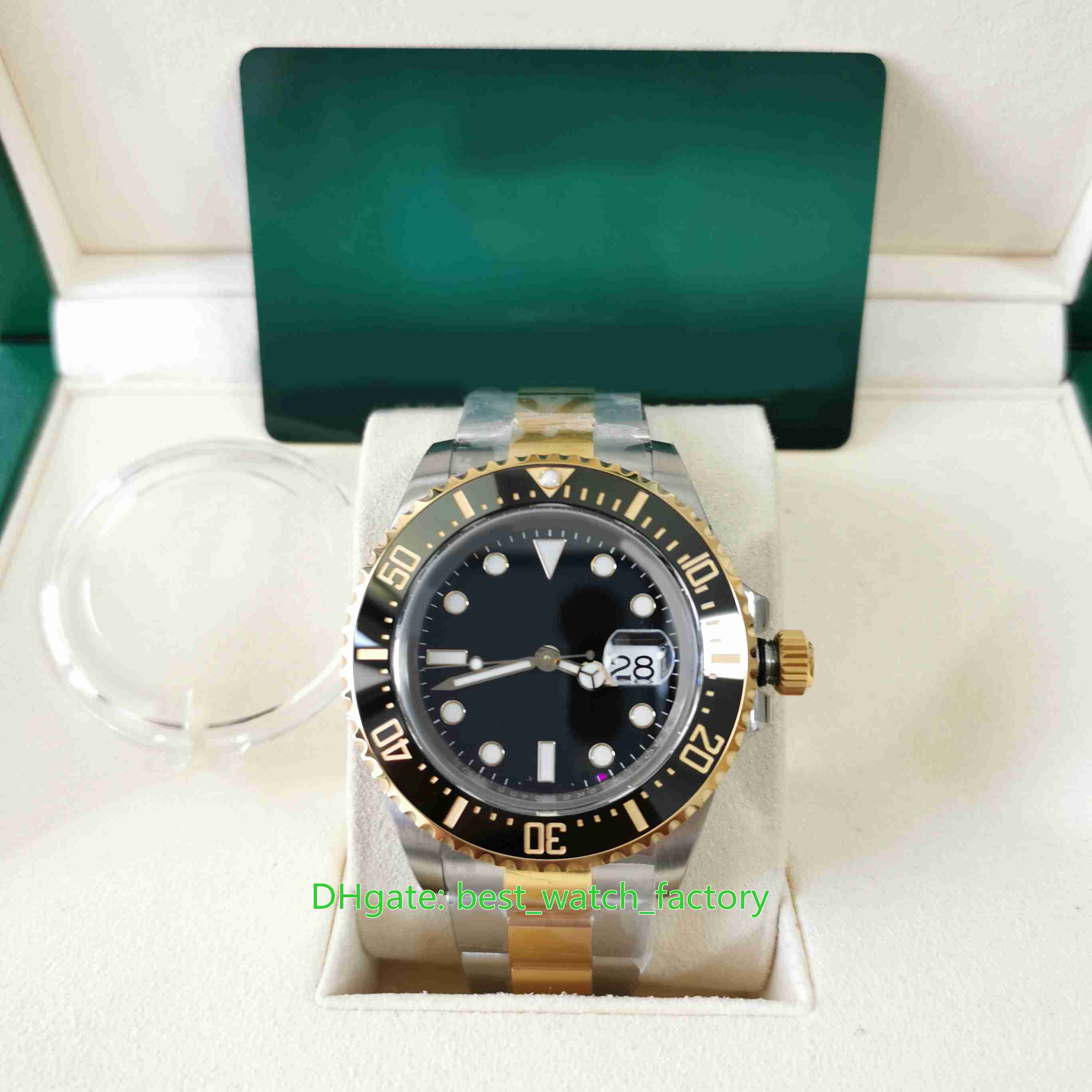 Vs Fabrika Erkekleri Daha İyi Sürüm 43mm Sea-Dweller 126603-0001 18K Altın 904L Çelik Seramik Çerçeve Su geçirmez Saatler Cal 3235 MO2650