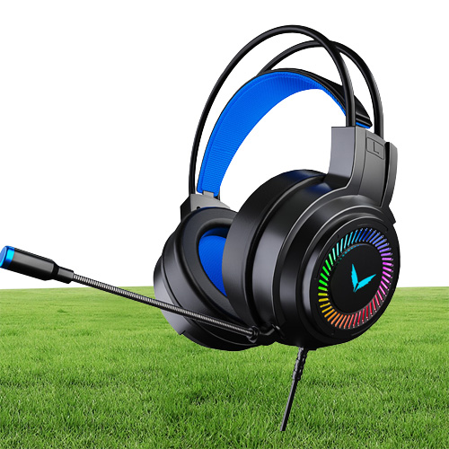 Headphones with Microphone for PC Controller Bass Surround Laptop Games Noise Cancelling Gaming Headset Flash Light Video game 7.1 8298500