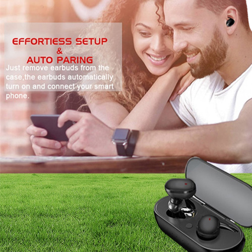 Y30 Wireless TWS Sport Headsets Earbuds Touch Bluetooth 50 Earphones HiFi Waterproof With Microphone for iPhone Samsung Xiaomi56321307050