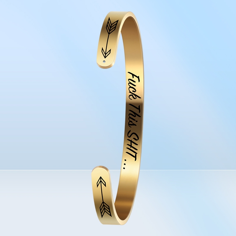 lot 3 couleurs 6 mm largeur mode continue de baiser bracelet inspirant bracelet ouvert cadeau gravé pour les femmes famille FR8872813