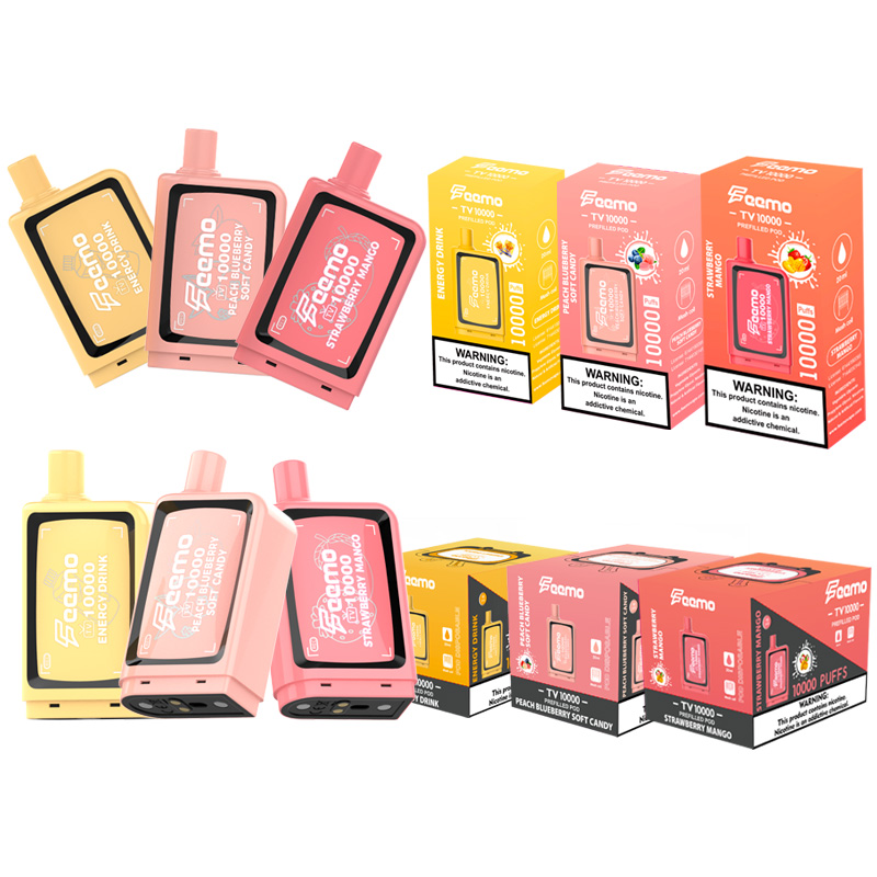 オリジナルの使い捨てベイプペンパフ10k使い捨てポッドeシガンデバイスFeemovape 10000パフ20ml vape pod deechable eu倉庫