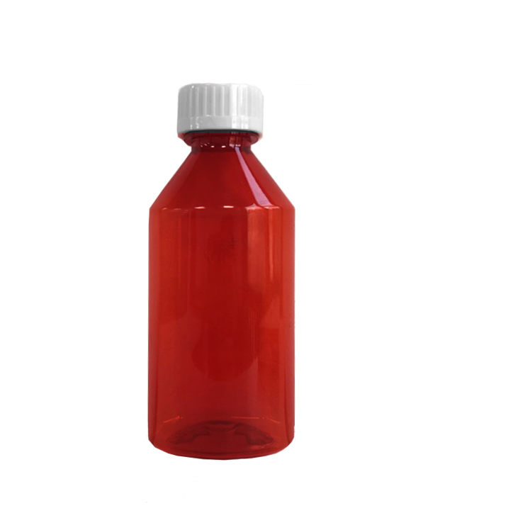 Lege Zoeter Hoog doordrenkt 1000 mg 100 ml hoestsiroopfles kaw en dronk sap thclean Siroop maple verpakking
