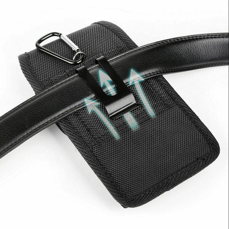 ベルトクリップホルスターユニバーサル電話ケースiPhone用ナイロンポーチ15 15 14 13 12 11 Pro Max Samsung S23 Huawei Moto Lg Sport Pack Bag Flip Moblie 4.5-7.0インチ