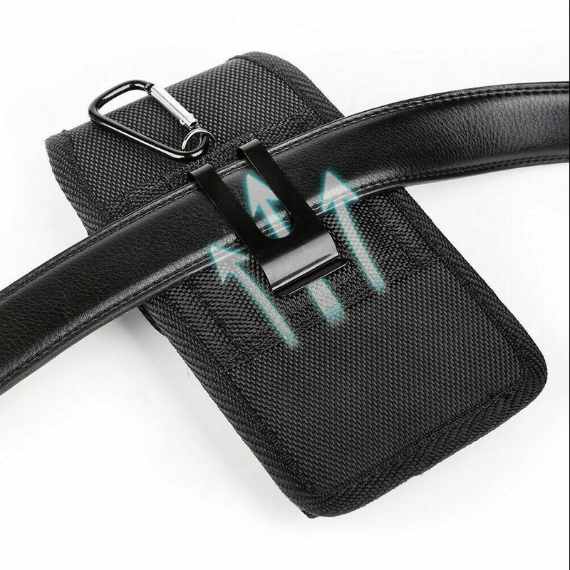 Gürtelclip Holster Universal Phone Cases Nylontasche für iPhone 15 14 13 12 11 Pro Max Samsung S23 Huawei Moto LG Sport Hüfttasche Tasche Flip Moblie für 4,5-7,0 Zoll