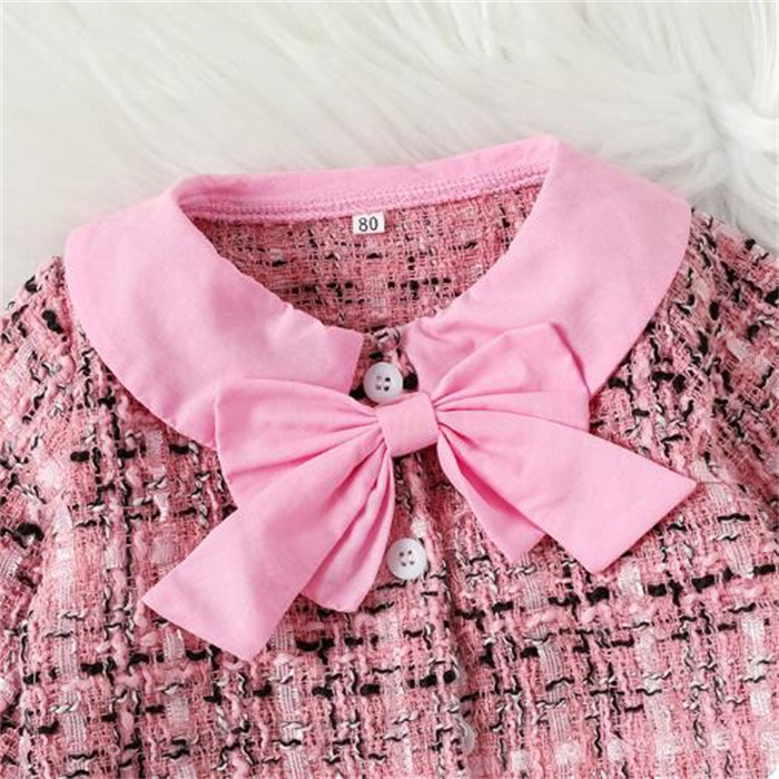 Set di abbigliamento bambina bambini Designer Girl bowknot Top Pantaloni Abito in 2 pezzi Abbigliamento bambini di alta qualità Completo neonato