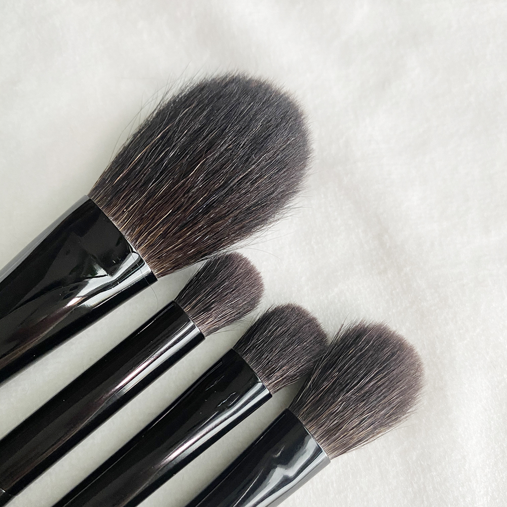 SQ Face Cheek Eye Shadow Makeup Brushes L/M/F - 100% Squirrel Hair Eyeshadow Crease Blending Powder Blush Beauty Cosmetic Brush Blender Tools