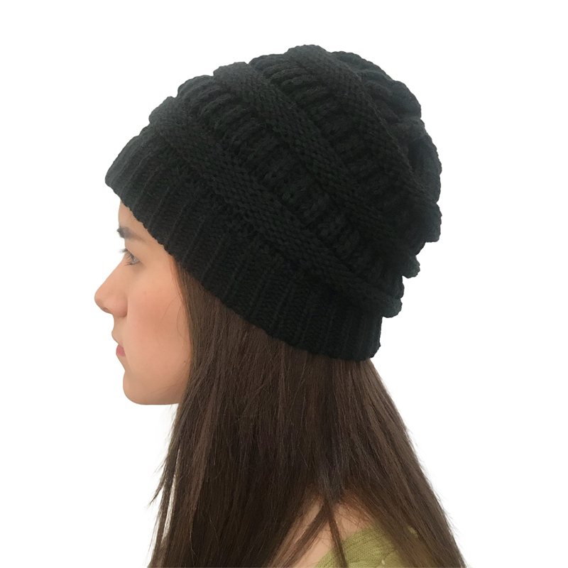 Simple Fashion Striped Woolen Hat For Men And Women Outdoor Warm Hat Optional Whether Labeled Sports Casual Knitted Hat