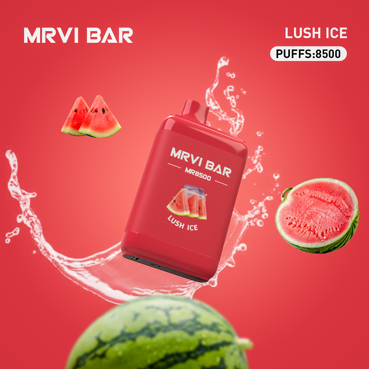 Original MRVI BAR 8500 PUFFS Disponible Vape Mesh Coil E Cigaretter 15 ml POD Type-C Port uppladdningsbart batteri mot Randm Tornado 9K 12K Förångare