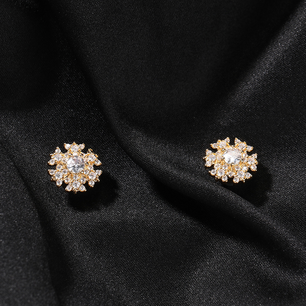 Mens Cross Earrings Silver Gold Stud Earrings For Womens Hip Hop Powerful Magnetic Diamond Earrings Jewelry No ear piercing required