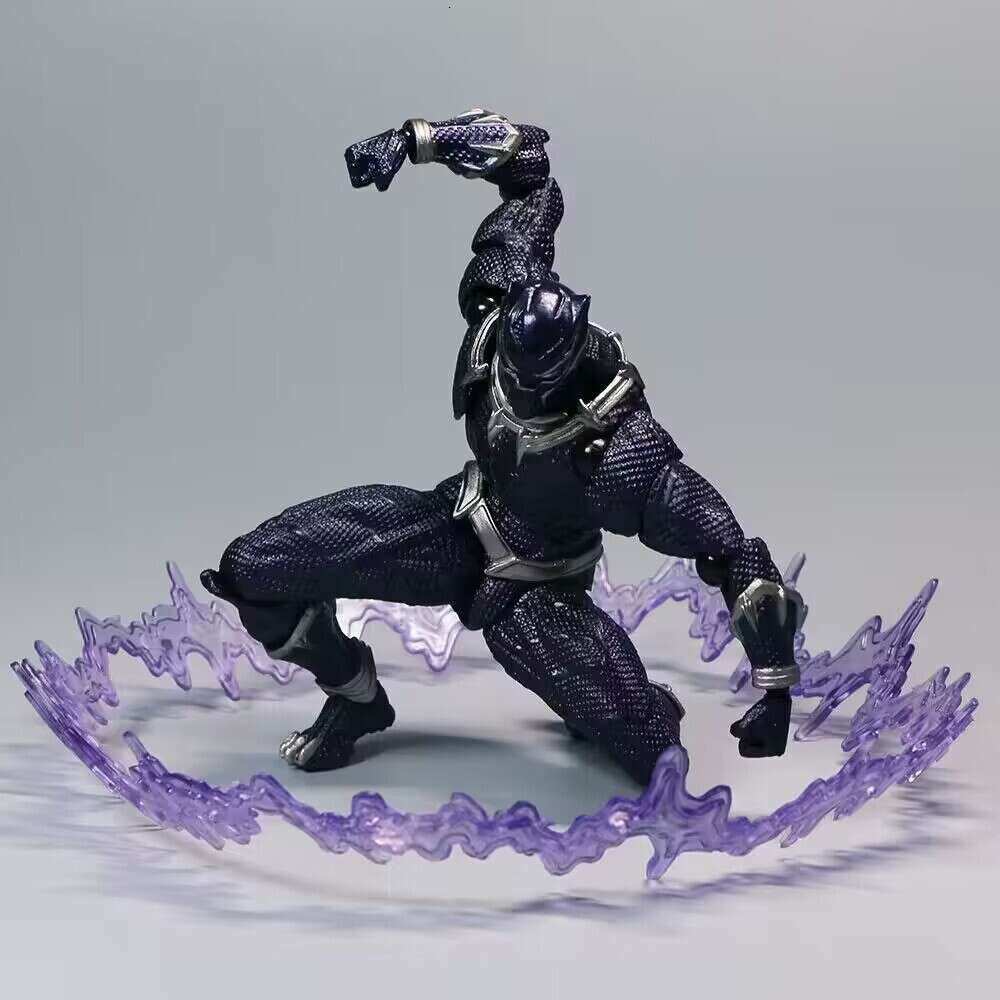 Mascot Costumes Yamahi Black Panther Figure King of Wakanda Action Figures Mafex Black Panther 091 Model Toys Collection Joint Movable Gifts