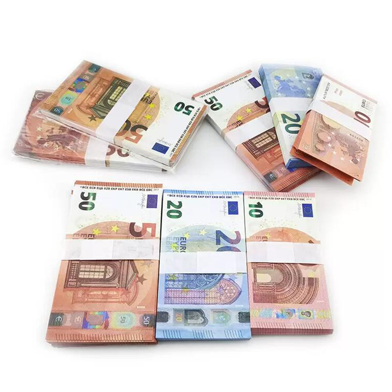 New Fake Money Banknote Party 10 20 50 100 200 US Dollar Euros pound English banknotes Realistic Toy Bar Props Copy Currency Movie Money Faux-billets